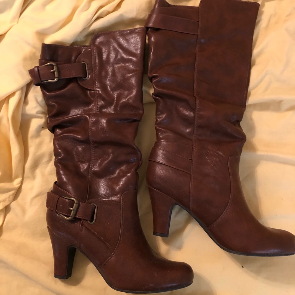 Brown High Heel Boots